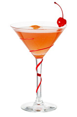 Cosmopolitan. Alcohol cocktail isolated on white