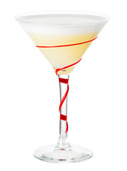 White Lady. Alcohol cocktail isolated on white
