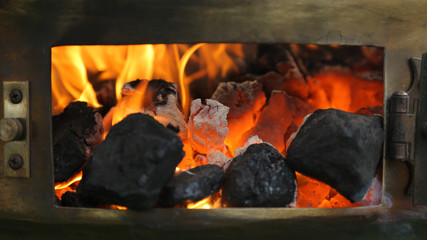 Brasas de barbacoa