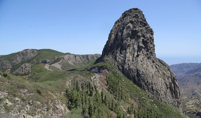 Roque de Agando, La Gomera, Santa Cruz de Tenerife, Islas Canarias, España