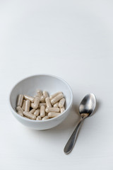 Passion for taking drugs.  Life on drugs, pills