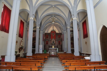 Fototapeta na wymiar Iglesia de Nuestra Señora de la Encarnación, Hermigua, La Gomera, Santa Cruz de Tenerife, Islas Canarias, España