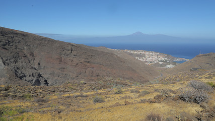 Vista desde el Teide desde La Gomera