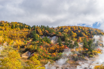 Towada Hachimantai National Park in early autumn