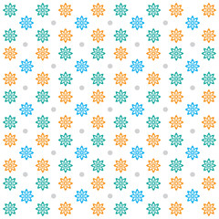 Soft floral seamless pattern vector design