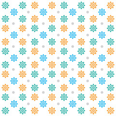 Soft floral seamless pattern vector design