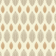 Leaf seamless pattern vector design