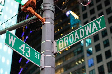 street sign in new york city - Powered by Adobe