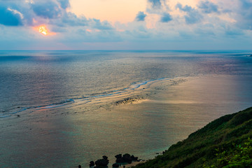早朝の宮古島　The sky at daybreak in Miyakojima Island, Okinawa.