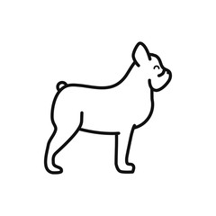 Isolated dog icon line vector design