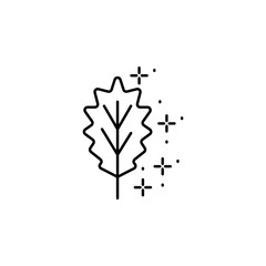 Leaf, autumn icon. Simple line, outline vector of Thanksgiving day icons for ui and ux, website or mobile application