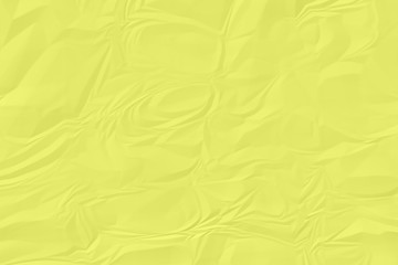 crumpled yellow paper background close up