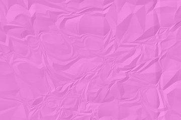 crumpled pink paper background close up