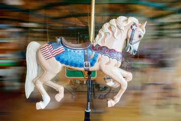 horse on carousel