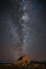 The Church of the Good Shepherd under the Milky Way