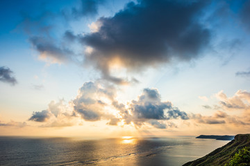 早朝の宮古島　The sky at daybreak in Miyakojima Island, Okinawa.