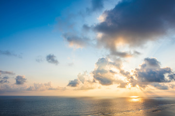 早朝の宮古島　The sky at daybreak in Miyakojima Island, Okinawa.