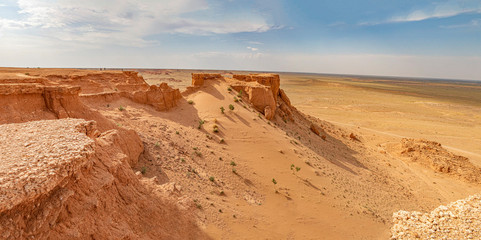 gobi desert cliff formation