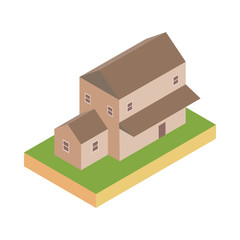 Isolated house icon isometric vector design