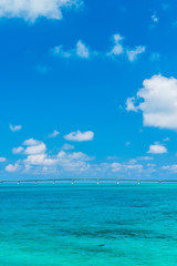 宮古島の海　Beautiful beach in Miyakojima Island, Okinawa.