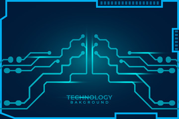 Abstract futuristic digital technology background. Circuit board design background. Vector illustration eps 10.