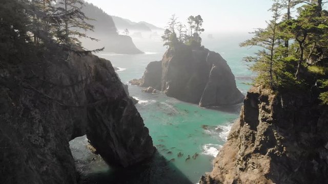 Amazing West Coast scenery at sunrise, Pacific Northwest, USA