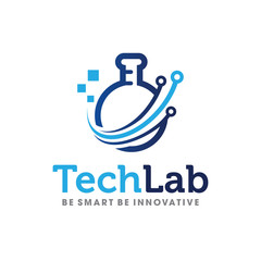 Tech Lab Logo Vector, Lab Icon, Lab Symbol