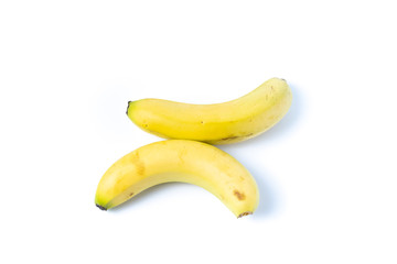 Fototapeta na wymiar Bunch of bananas isolated in white