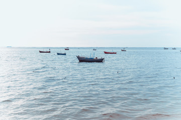Fototapeta na wymiar boat in the sea