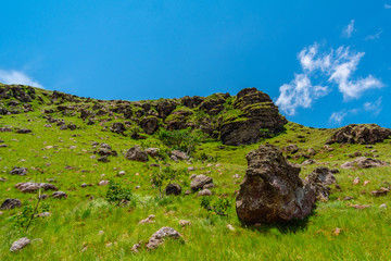 Landscape Green Blue Sky Chame