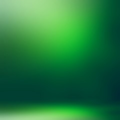 Green amazing 3d background. Impressive emerald glow. Deep shade. Patrick day decor abstract template. Natural magical illustration.