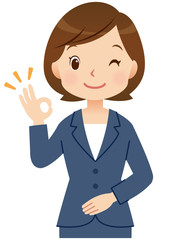 説明する女性　ビジネス　