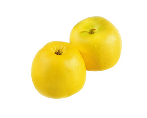 Two yellow apples