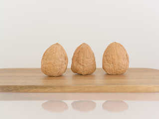 Three walnuts