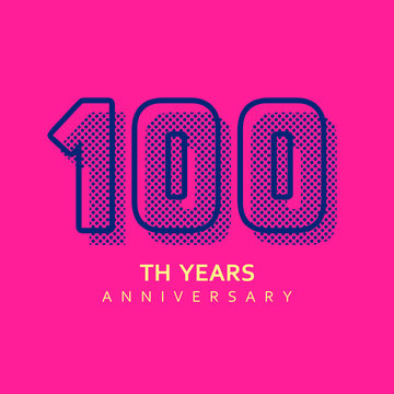 100 Year Anniversary Vector Template Design Illustration