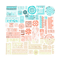 Ethnic handmade ornament for your design