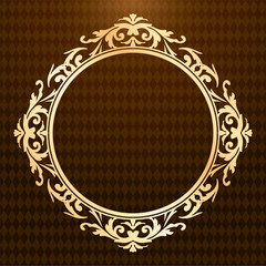 装飾デザイン　美しい額　フレームデザイン　テンプレート　アンティーク　ビンテージ　ラグジュアリー