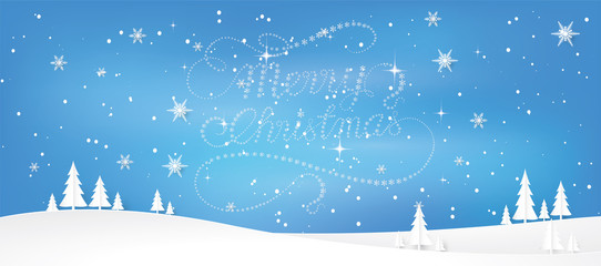 Fototapeta na wymiar Vector illustration ,Christmas card background with paper cut snowflake.