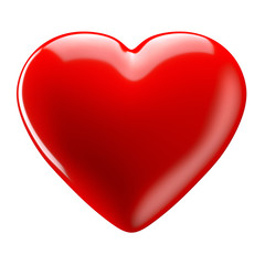 Trend red heart 3D shinning to use in ads, design, magazines, etc.