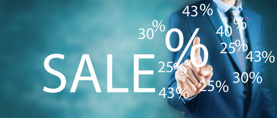 Sale percent discount % text sale.