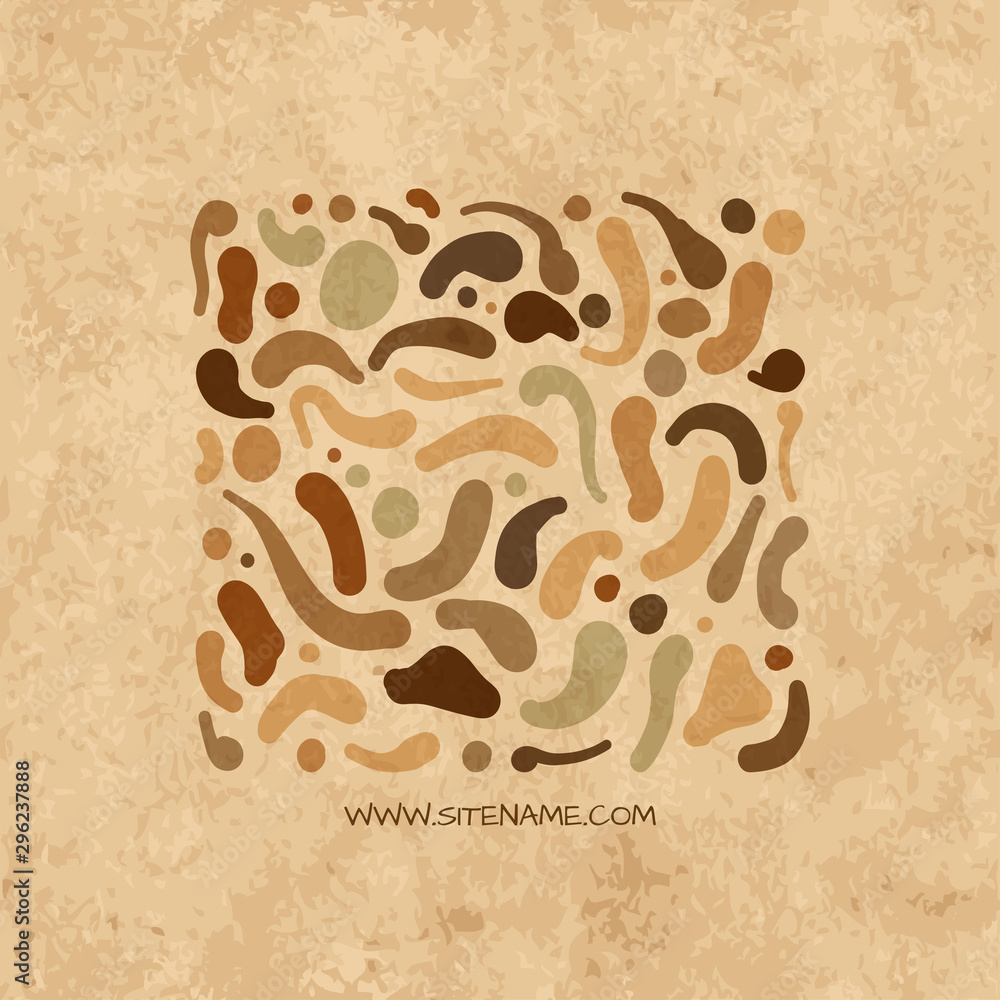 Poster abstract background on grunge for your design