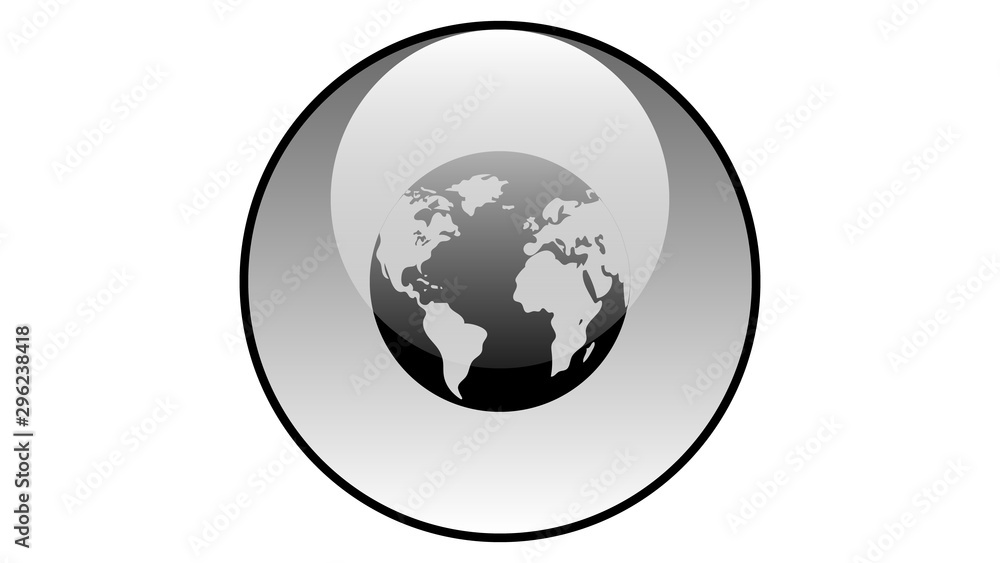 Canvas Prints earth icon vector design. globe vector icon