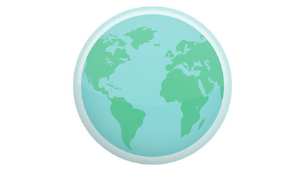 Earth atmosphere vector. Earth icon vector design. Globe vector icon