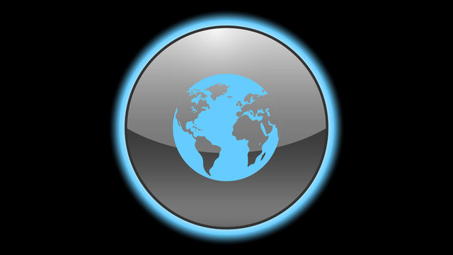 Earth icon vector design. Globe vector icon