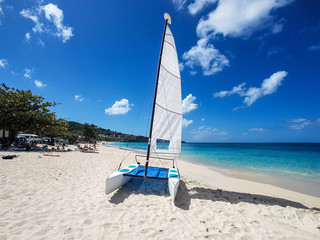 Fototapeta premium catamaran on the beach