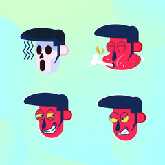 vector emoticons and icons set