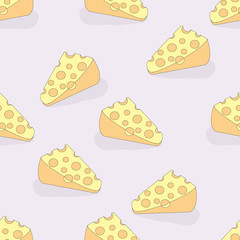 Seamless pattern, mouse cheese in the New Year 2020