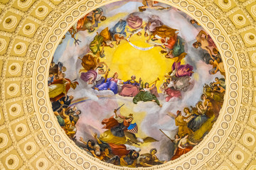 George Washington Apothesis US Capitol Dome Rotunda Washington DC