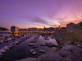Fototapeta na wymiar Dubrovnik old town panoramic image in southern Croatia