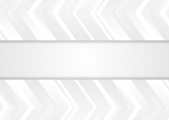 Grey tech abstract corporate arrows background. Vector geometry design